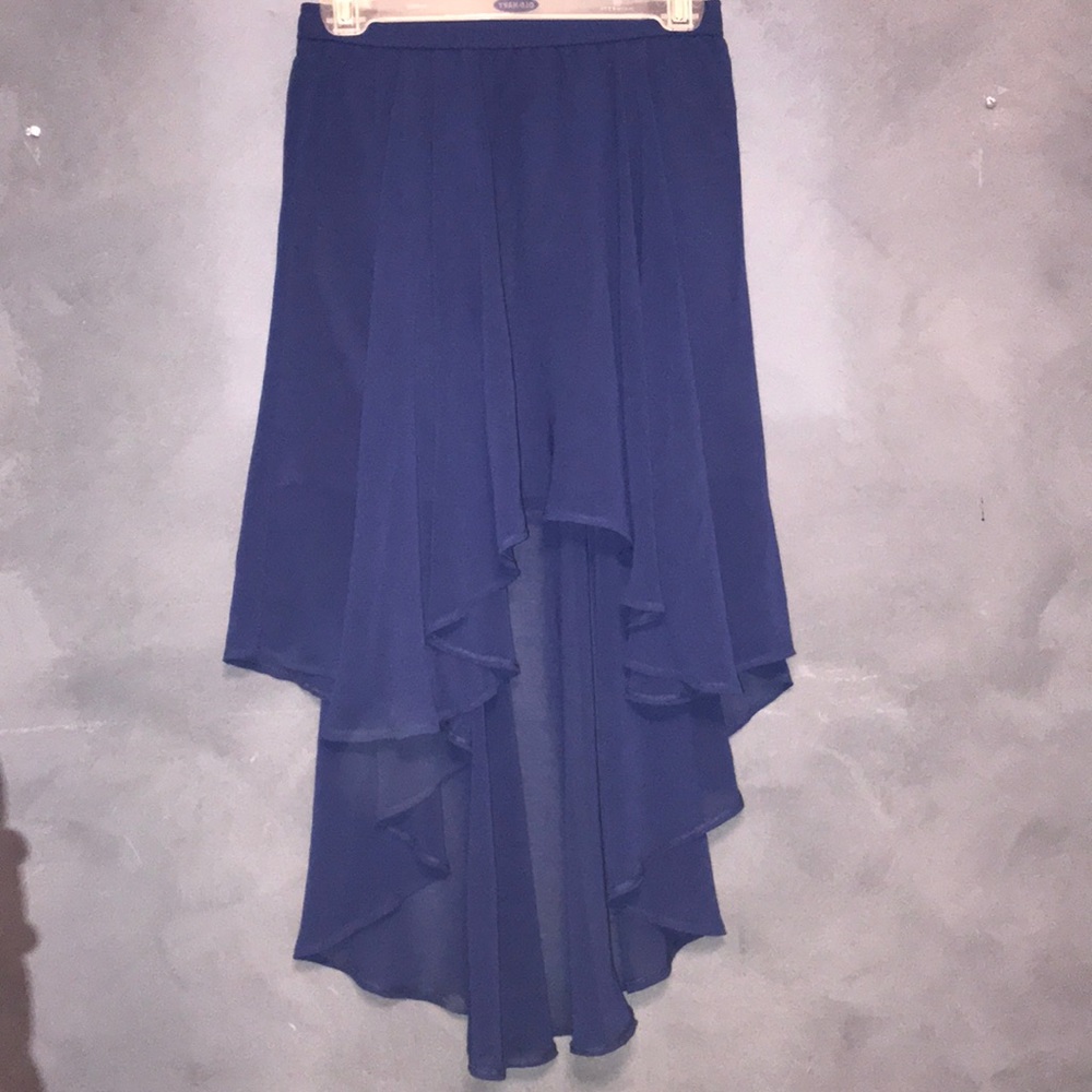 Navy blue High low skirt from forever 21